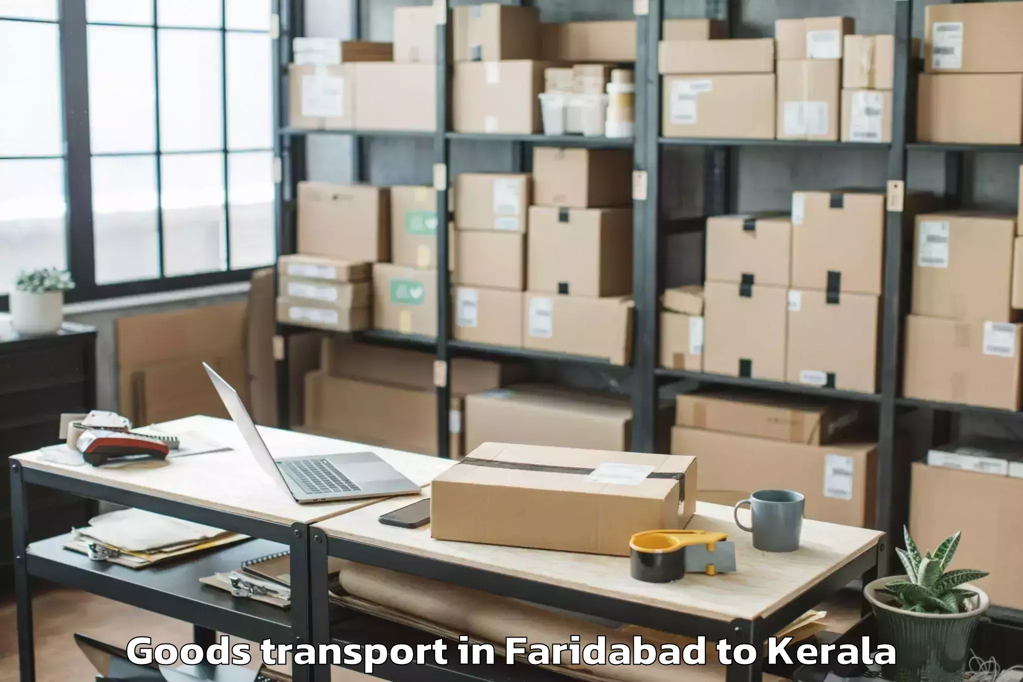 Easy Faridabad to Pandanad Part Goods Transport Booking